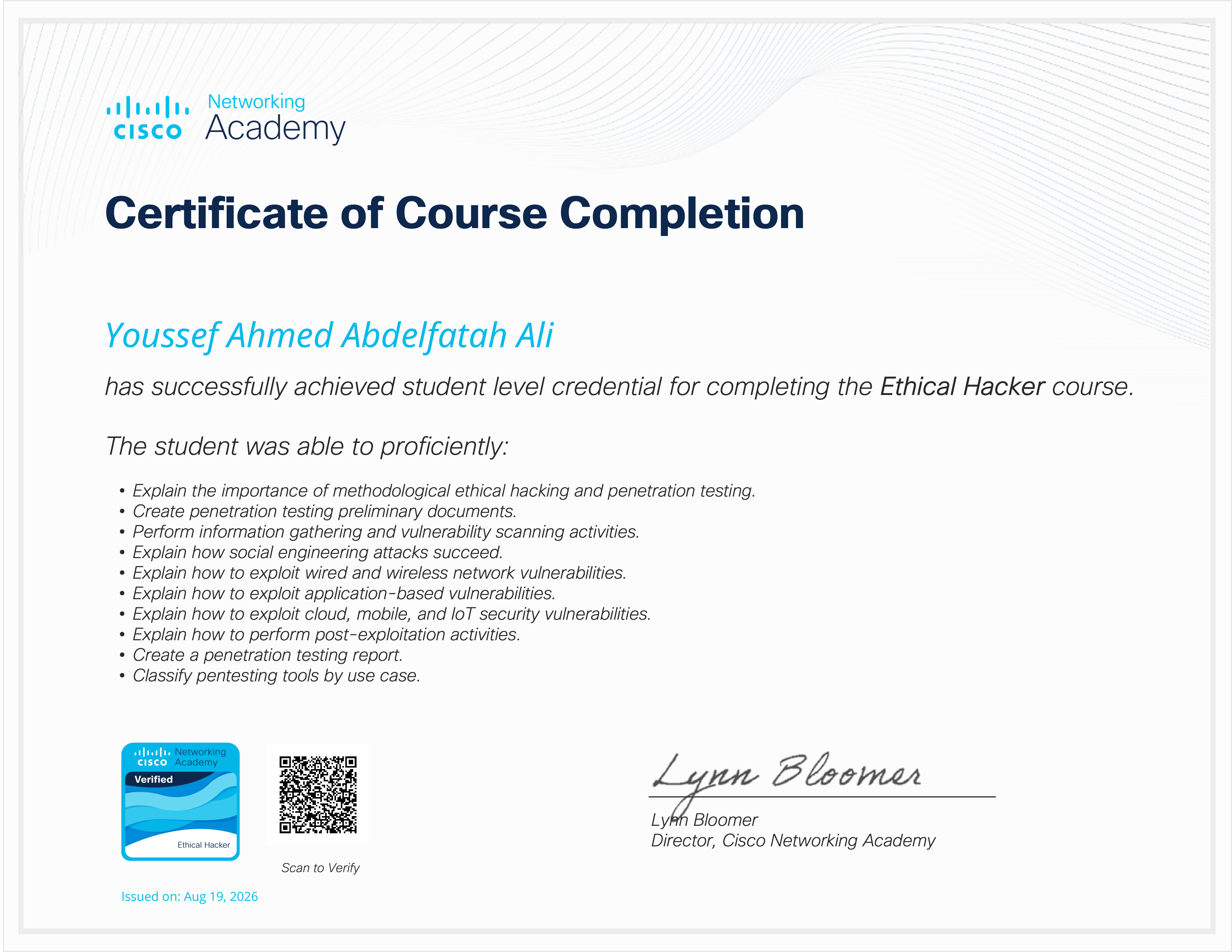 Certificate 1